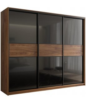 Шкаф-купе Кааппи 9 дуб кастелло бренди / черный