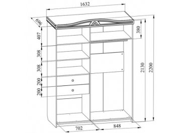 Шкаф-купе Ассоль АС-20