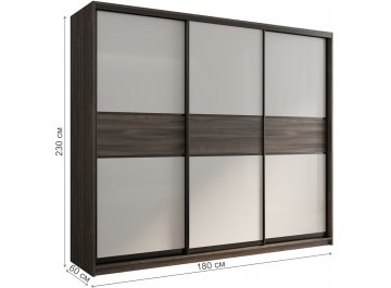 Шкаф-купе Кааппи 11 180х60 орех тьеполо