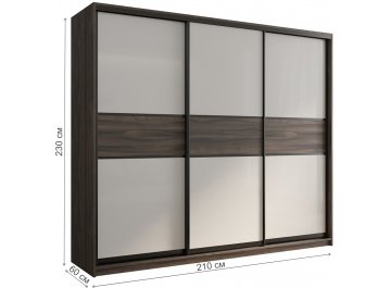 Шкаф-купе Кааппи 11 210х60 орех тьеполо