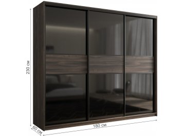 Шкаф-купе Кааппи 12 180х60 орех тьеполо