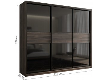 Шкаф-купе Кааппи 12 210х45 орех тьеполо