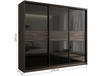 Шкаф-купе Кааппи 12 210х60 орех тьеполо