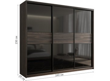 Шкаф-купе Кааппи 12 240х45 орех тьеполо