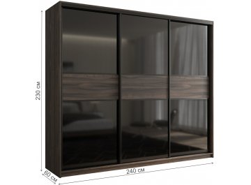 Шкаф-купе Кааппи 12 240х60 орех тьеполо