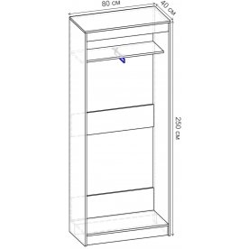 Шкаф-купе Риф 2 ШК.017.800-25 вариант 6
