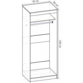 Шкаф-купе Риф 2 ШК.019.800-24 вариант 5