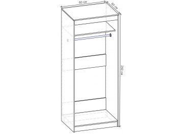 Шкаф-купе Риф 2 ШК.019.800-31 вариант 6