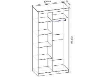 Шкаф-купе Риф 2 ШК.023.1000-01
