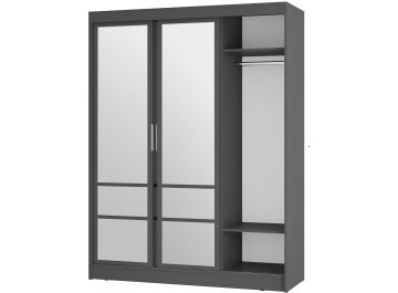 Шкаф-купе Симпл ШКК-06 графит