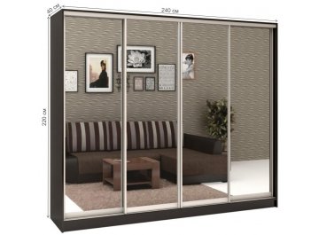 Шкаф-купе Стандарт 4 ШК.012.2400-09