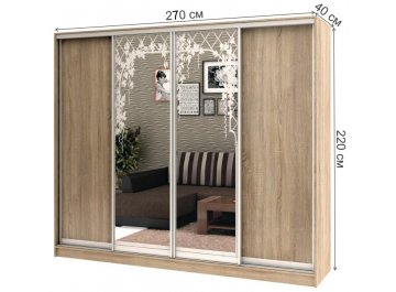 Шкаф-купе Стандарт Комбо 4.3 ШК.012.2700-08 / 18