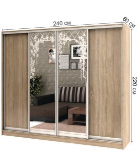 Шкаф-купе Стандарт Комбо 4.3 ШК.014.2400-08 / 18