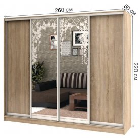 Шкаф-купе Стандарт Комбо 4.3 ШК.014.2600-08 / 18