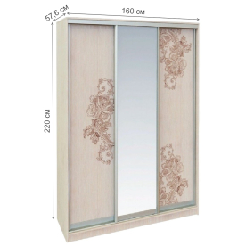 Шкаф-купе Винтаж дуб атланта