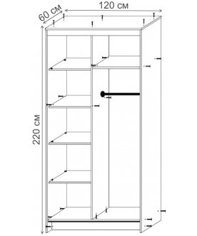 Шкаф-купе Зеркало-2
