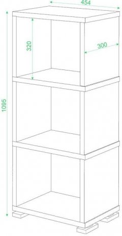 Стеллаж СБ-15/3 венге
