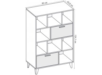 Комод Эго К-1 на ножках