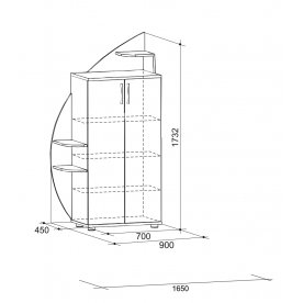 Приставка-шкаф Сити 1.3