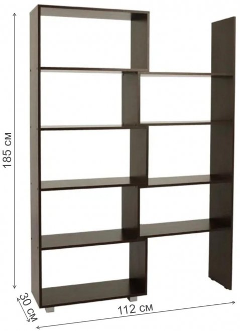 Стеллаж 1 венге