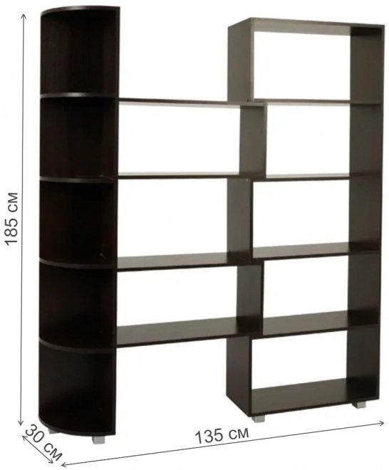 Стеллаж 2 венге