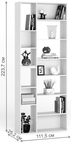 Стеллаж Алстар-12 МХ вишня