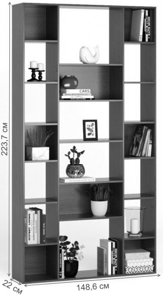 Стеллаж Алстар-3 МХ вишня