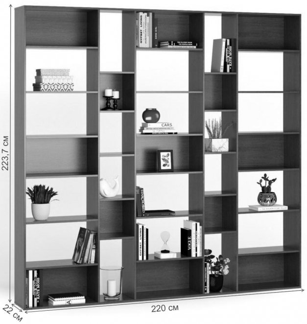 Стеллаж Алстар-8 МХ вишня