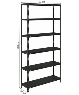 Стеллаж Brabix MS KD-200/30-6