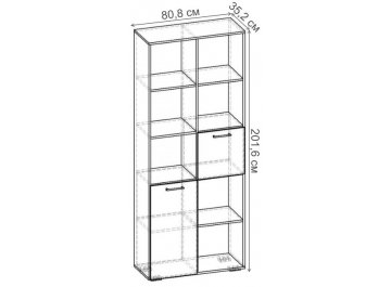 Стеллаж Бриз-2.06 СТ.066.808-01