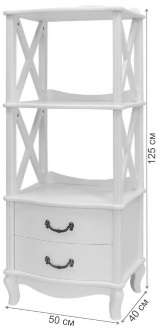 Стеллаж Джульетта-2 дуб шампань