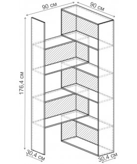 Стеллаж Норд-10.01 СТ.136.900-00