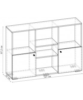 Стеллаж Норд-8.05 СТ.129.1270-01