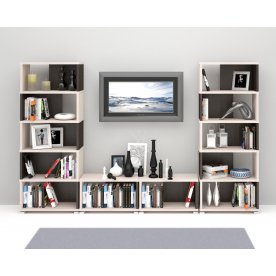 Стеллаж СБ-10-1 карамель / венге