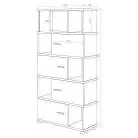 Стеллаж СБ-30-5 карамель