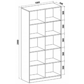 Стеллаж Анастасия АН-4К