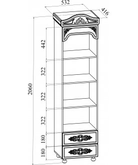 Стеллаж Ассоль плюс АС-43
