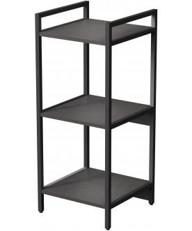 Стеллаж cubos 10СС.3.400 графит / черный