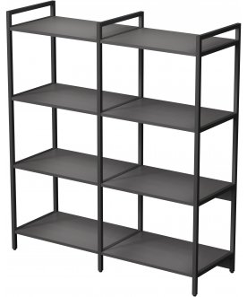 Стеллаж cubos 10СВ.6.400 графит / черный