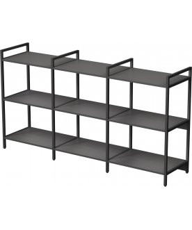 Стеллаж cubos 10ССТ.3.600 графит / черный