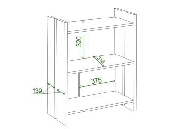 Стеллаж СТЛ-ОН Ш