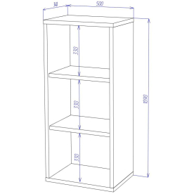 Стеллаж СУ ш1в1 Н