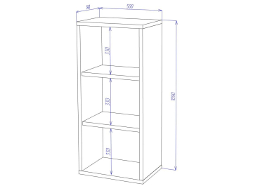 Стеллаж Оревро ш1в1 Ш
