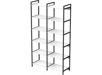 Стеллаж cubos 10СВ.6.400 белый / черный