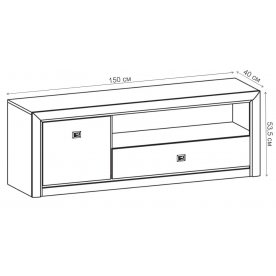 ТВ-тумба Коен RTV1D1S