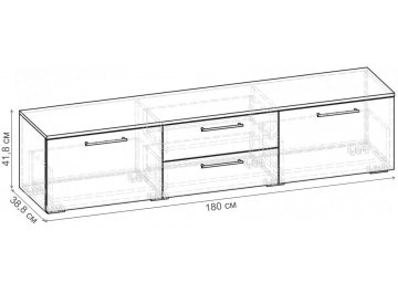 ТВ-тумба ТВ-тумба 1800 Т.031.1800-01