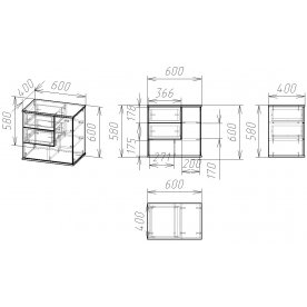 ТВ-тумба Мебелайн-17