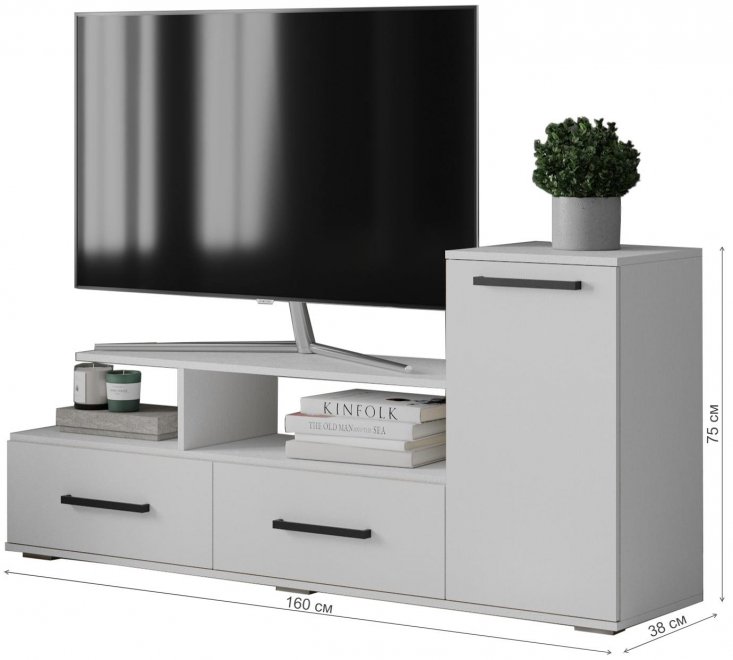 ТВ-тумба Парус-1 белый