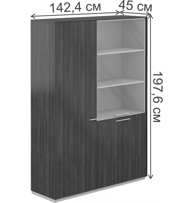 Витрина NZ-0303+NZ-0311 бренсон трюфель