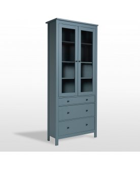 Книжный шкаф Сага 90 бирюзовый